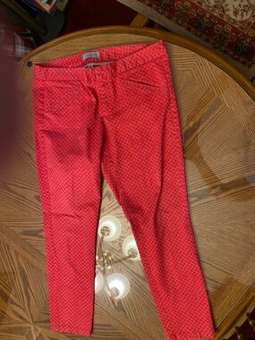 GAP Women’s Red Diamond-Pattern Chinos